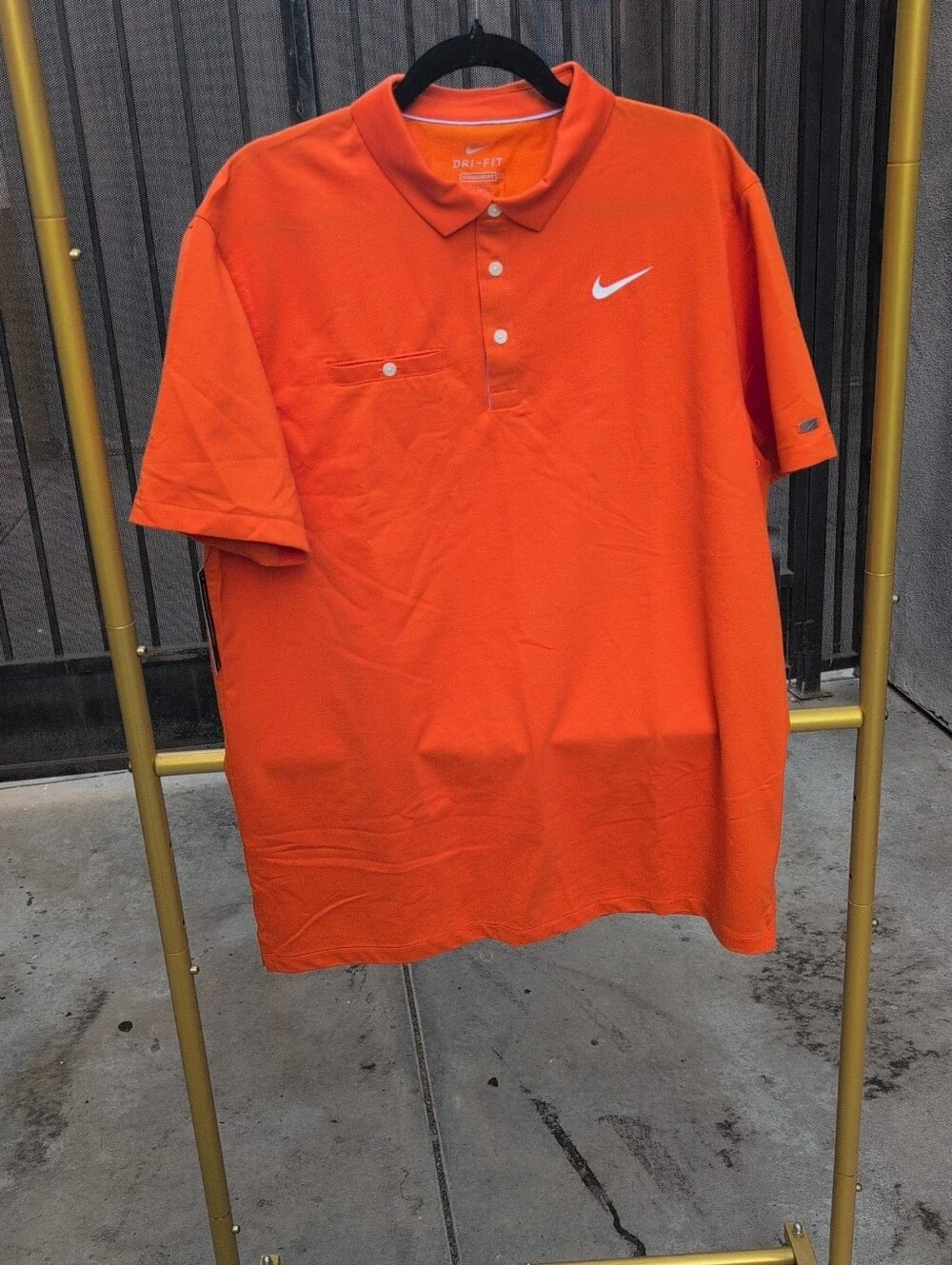 Nike Men's Dri-FIT Player Golf Polo  orange Size L NWT